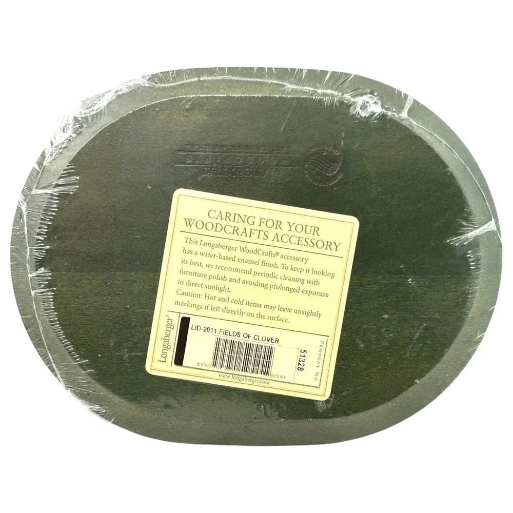 Longaberger 2011 FIELDS OF CLOVER Basket with Sealed Lid & Tags